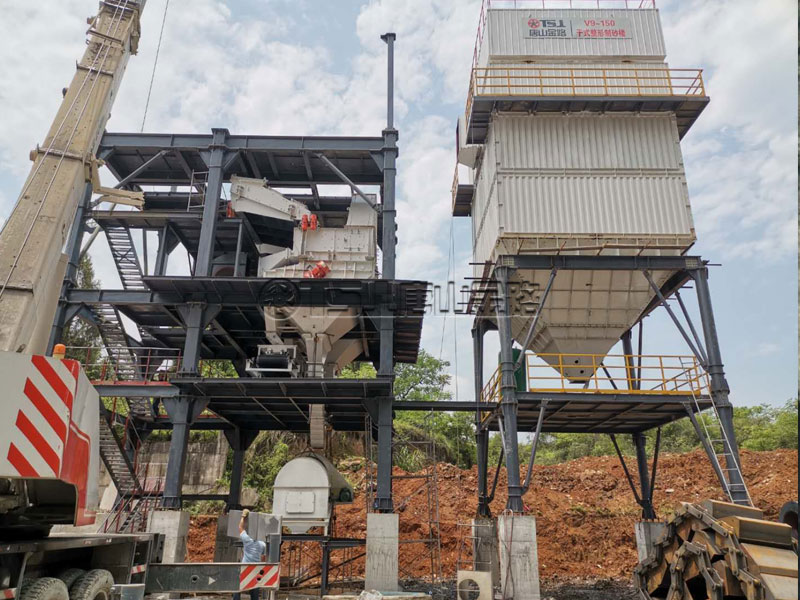 湖南新化時(shí)產(chǎn)150噸在建制砂生產(chǎn)線